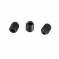 Uxcella 20pcs Black M4 X 5mm Alloy Steel Hex Socket Set Grub Screws Headless Cup Point