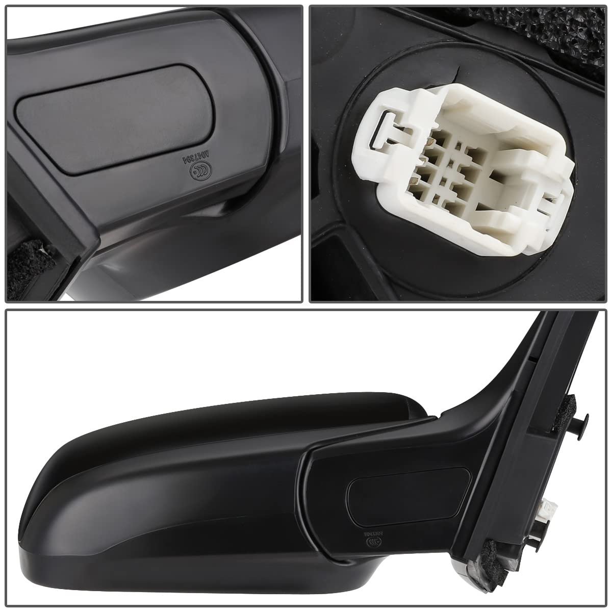 Auto Dynasty Ho1321152 Factory Style Passenger Right Side Mirror Manual Folding Power Adjust For Honda Accord 2003-2007 Paint