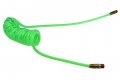 Coilhose Pneumatics Pr14-25b-g Flex Coil Polyurethane Coiled Air Hose Id 25 Length With 2 1 4 Mpt Swivel Fittings Green 