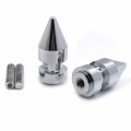 Chrome Spike Swingarm Spools 8mm Thread For Cbr1000rr 2004 To 2011 Billet Aluminum Sliders Left And Right Pair Mt221-008a 