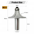 Shdiatool 1 2 Inch Shank Round-over Router Bits 18mm Radius Corner Rounding Edge-forming Marble Granite Quartz Stone