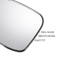 Car Rearview Left Driver Side Mirror Glass Replacement W Backing Plate Non-heated White For Honda Civic 2012-2015 With Lamp
