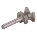 Walfront 1pc Finger Pull Bit 4in Round Shank Arcs Carbide Center Point Drill Drawer Router For Cork Wood Hardwood Veneer