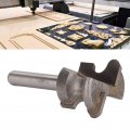 Walfront 1pc Finger Pull Bit 4in Round Shank Arcs Carbide Center Point Drill Drawer Router For Cork Wood Hardwood Veneer