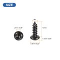 Hex Socket Self Tapping Screws M3 X 10mm Carbon Steel Wood Screw 50pcs