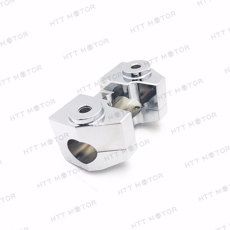 Handlebar Risers For 1 25 In Diameter Bars 1997 And Newer H-d Road King Chrome Cnc Billet Aluminum Construction