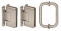 Crl Brushed Nickel Cologne Shower Pull And Hinge Set