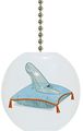 Glass Slipper Fairytale Solid Ceramic Fan Pull 