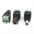 Uxcell 4pairs 5 5mm X 2 1mm Male Female Dc Power Connector For Cctv Camera