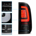 Amerilite For 2008-2016 Ford F250 F350 F450 Sd Pickup Truck Dark Black C-type Led Tube Replacement Tail Lights W Reverse Bulb