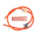 Fuel Tube Hose 5mm Inner Dia Filter Switch For Atv Dirt Bike Motorcycle Performance Red 