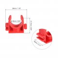 Uxcell 16mm Dia Ppr U-shaped Pipe Clamps Clips Fittings Hose Holder For Water Supply Red 48 Pcs