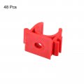 Uxcell 16mm Dia Ppr U-shaped Pipe Clamps Clips Fittings Hose Holder For Water Supply Red 48 Pcs