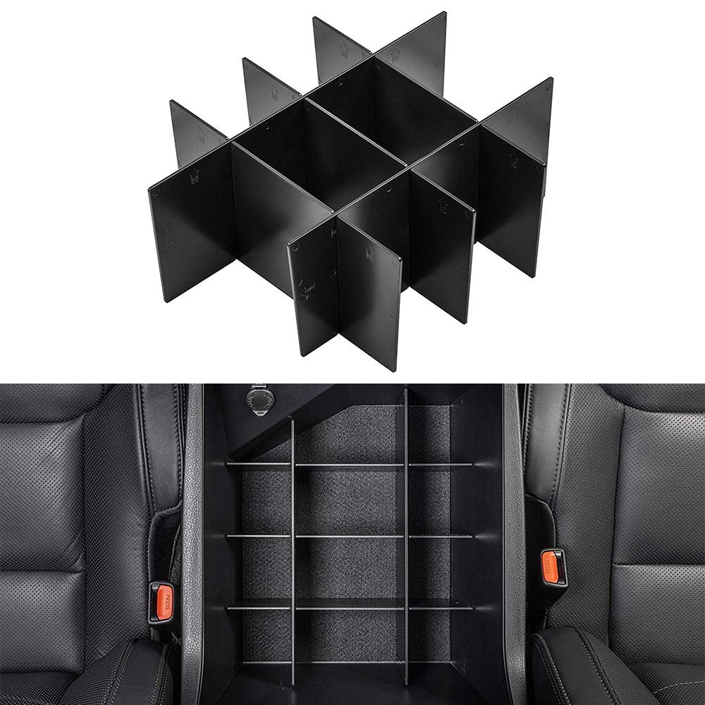 Center Console Insert Set For 2014 2018 Toyota Tundra Black Auto Organizer Replacement With Easy Installation And Stay In Place