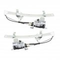 Buick Century Regal 1997-2005 Window Regulator Driver And Passenger Side Pair Front Power W Motor Replacement For Gm1350124 