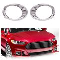 Pair Of Front Bumper Fog Light Bezel Replacement For Fusion 2013-2016 Driver Left And Passenger Right Side Ds7z-17e811-aa 