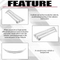 Hecasa Front Grille Insert For 2011-2015 Ford Explorer Overlay Trim Cover Grill Snap On Chrome Silvery