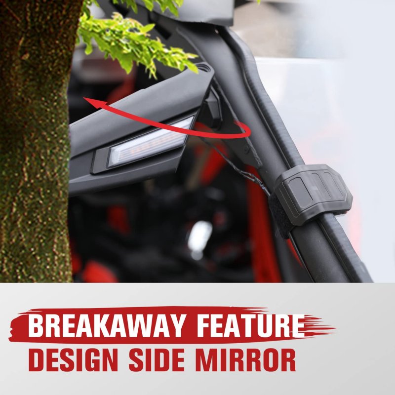 Maverick X3 Side Mirrors With Led Light A Utv Pro Racing Turn Signal Lights For Can Am Max Xrs Xds Turbo R Rr 2017-2023