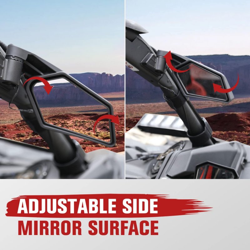 Maverick X3 Side Mirrors With Led Light A Utv Pro Racing Turn Signal Lights For Can Am Max Xrs Xds Turbo R Rr 2017-2023