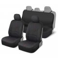 Motor Trend Dc210-a2 Red Easyfit Simple Install Protective Front Rear Bench Seat Covers For Auto Car 5 Pack 