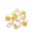 Uxcell 10pcs T10 W5w Wedge Yellow Cob Led Car Light Bulbs Interior Dashboard Instrument Panel Lamp Dome Lights 192 168 194 Dc 