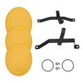 Yellow Number Plate Kit For Honda Z50r 1979-1987 64113-116-690zc 64111-181-000 64112-181-010 