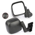 Driver And Passenger Side View Mirrors For 2003-2006 Jeep Wrangler Tj Black Textured Manual Folding Abs