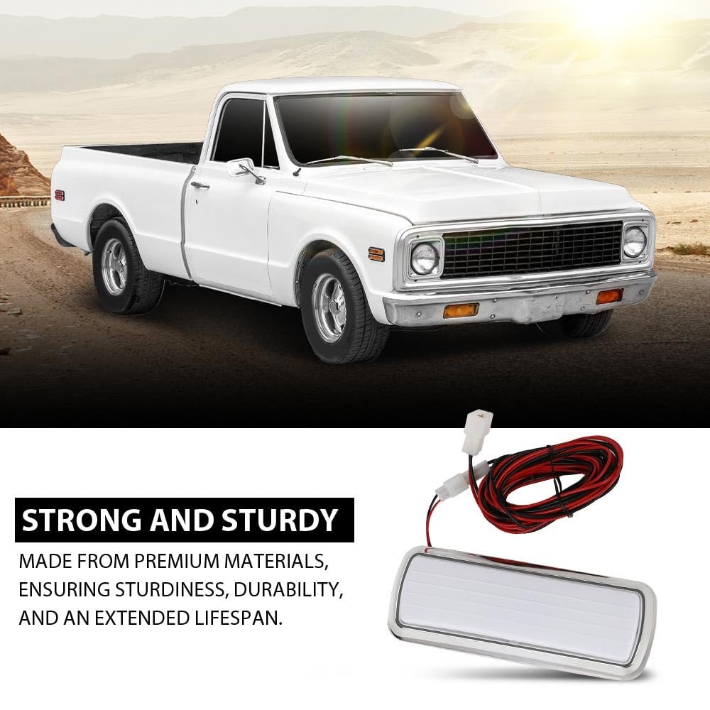 Dome Light Lamp Assembly For Chevy Gmc Pickup Truck C K 10 20 30 1960-1972 Inside Cab Clear Lens