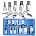 10pc 3 8 1 2 Dr Hex Allen Socket Set Metric 3-17 Mm 