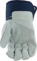 Ironcat Ic65 M Premium Heavy Split Cowhide Palm 3 4 Leather Back Gloves Medium 75 X 10 Blue Gray Pack Of 12 