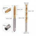 Uxcell M6 X 1 Spiral Point Thread Tap And 5 0mm Twist Drill Bit Set Metric Titanium Plated 6542 High Speed Steel Machine Screw