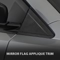 Mirror Flag Applique Lh Rh Exterior Side View Triangle Trim W O For Chrysler Town Country 2008-2016 Fit Dodge Grand Caravan