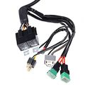 Anxingo New Dual High Low Beam Headlight Relay Wiring Harness H4 9003 With Heat Ceramic Plugs
