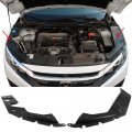 Engine Bay Side Panel Covers For 2016 2020 Honda Civic Except Type R Unpainted Black Abs Plastic Left And Right Pair Long 