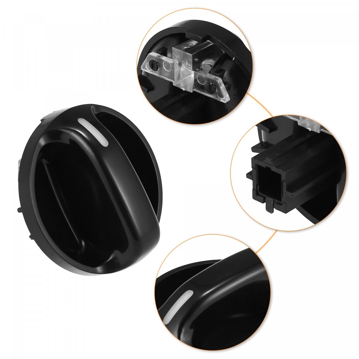 Acropix Heater Air Climate Control Switch Knob Fit For Toyota Tundra Pack Of 3 Black