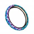 Fehuew Tie Dye Penguin Seamless Steering Wheel Cover For Women Girls 15 Inch Universal Auto Car Anti Slip Wrap Covers Fit
