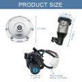 Jdmspeed Ignition Switch Fuel Gas Cap Seat Lock Keys Kit Replacement For Honda Cbr250 2011-2013 Cbr300r 2015-2017 Cb500