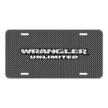 Jeep Wrangler Unlimited Front Mesh Grill Graphic Aluminum Metal License Plate 12 In X 6 Universal Fit Official Licensed Ggl01
