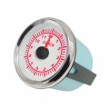 Eling 52mm 2 Clock Meter Gauge 12-hour Format 9-32v White Stainless Steel