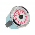 Eling 52mm 2 Clock Meter Gauge 12-hour Format 9-32v White Stainless Steel