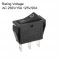 Uxcell Spst Boat Rocker Switch Toggle For Marine 3pins On On Ac 250v 15a 125v 20a 2pcs