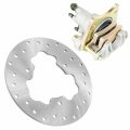 For Polaris Scrambler 500 4x4 2010-12 Rear Brake Caliper W Pads And Disc Rotor Mod-ztf1-8933