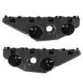G-plus Bumper Bracket Retainer Front Pair Compatible With Nissan Altima Sedan 62221-9hs0a 62220-9hs0a 2016-2018 Black