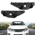 G-plus Bumper Bracket Retainer Front Pair Compatible With Nissan Altima Sedan 62221-9hs0a 62220-9hs0a 2016-2018 Black