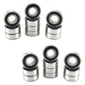 20 5x11x4mm Precision Ball Bearings Abec 1 Rubber Seals 