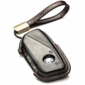 Vitodeco 3d Leather Smart Key Fob Case For Bmw X5 X6 X2 I5 2024-up X7 X1 3 Series 7 Ix I4 I7 2023-up 4-button Black Red 