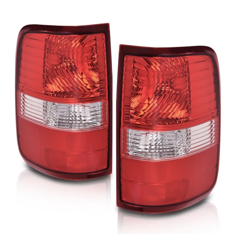 Pair Tail Light W O Bulbs For Ford F150 Lariat Xl New Body Style 2004 Fit King Ranch 2005-2006