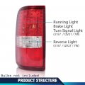 Pair Tail Light W O Bulbs For Ford F150 Lariat Xl New Body Style 2004 Fit King Ranch 2005-2006