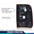 Pair Tail Light W O Bulbs For Ford F150 Lariat Xl New Body Style 2004 Fit King Ranch 2005-2006