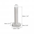 Uxcell T-slot Bolts 5pcs M10x50mm Slot Drop-in Stud Sliding 304 Stainless Steel Shape Screws For T Track